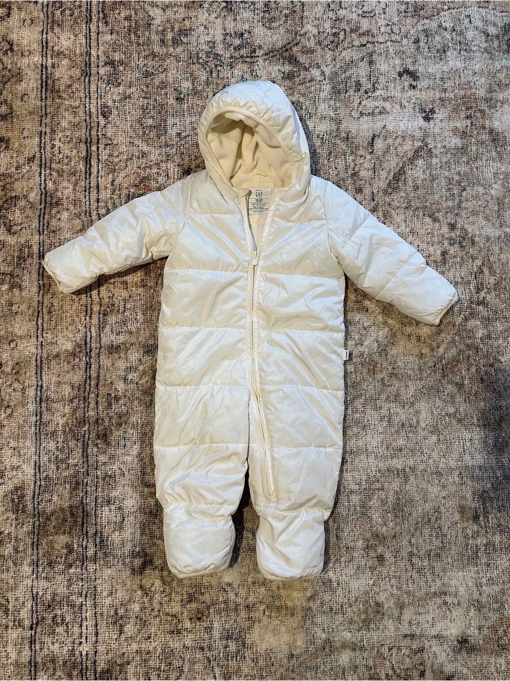 GAP baby lightweight puffer snowsuit bunting